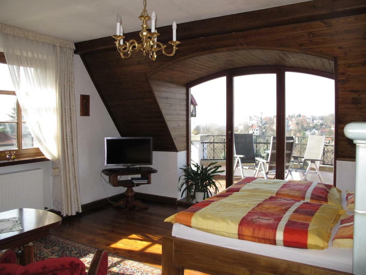 Ferienwohnung Mit Tollem Ausblick Dresda Esterno foto